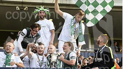 Niklas Gunnarsson Hibernian FC won The Scottish FA-Cup